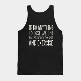 Diet Meme Sarcastic Weightloss Fasting Gym Workout Fitness Tank Top